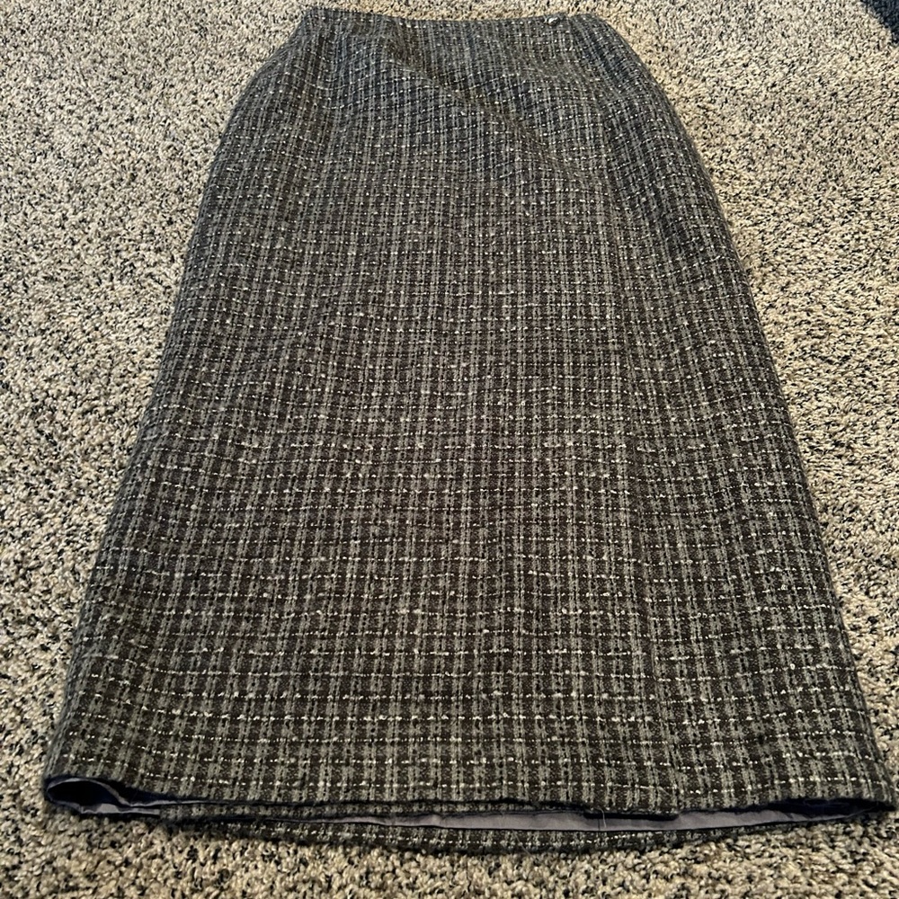 Vintage Versailles New York Grey Wrap Maxi Skirt